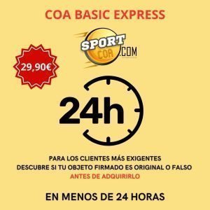 COA BASIC EXPRESS - DESCUBRE SI TU OBJETO FIRMADO ES ORIGINAL O FALSO EN MENOS DE 24 HORAS - CERTIFICAMOS LA AUTENTICIDAD DE LA FIRMA